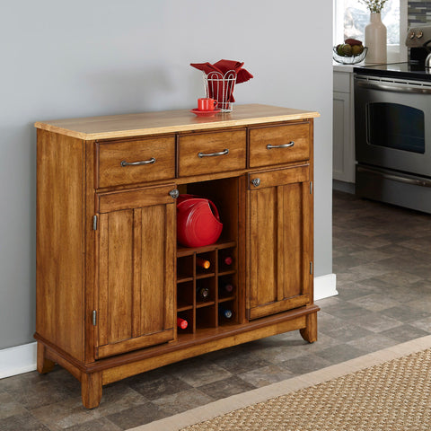 Hampton - Buffet - Natural Wood Top - Premium Buffets from Homestyles - Just $1249.98! Shop now at brett interiors