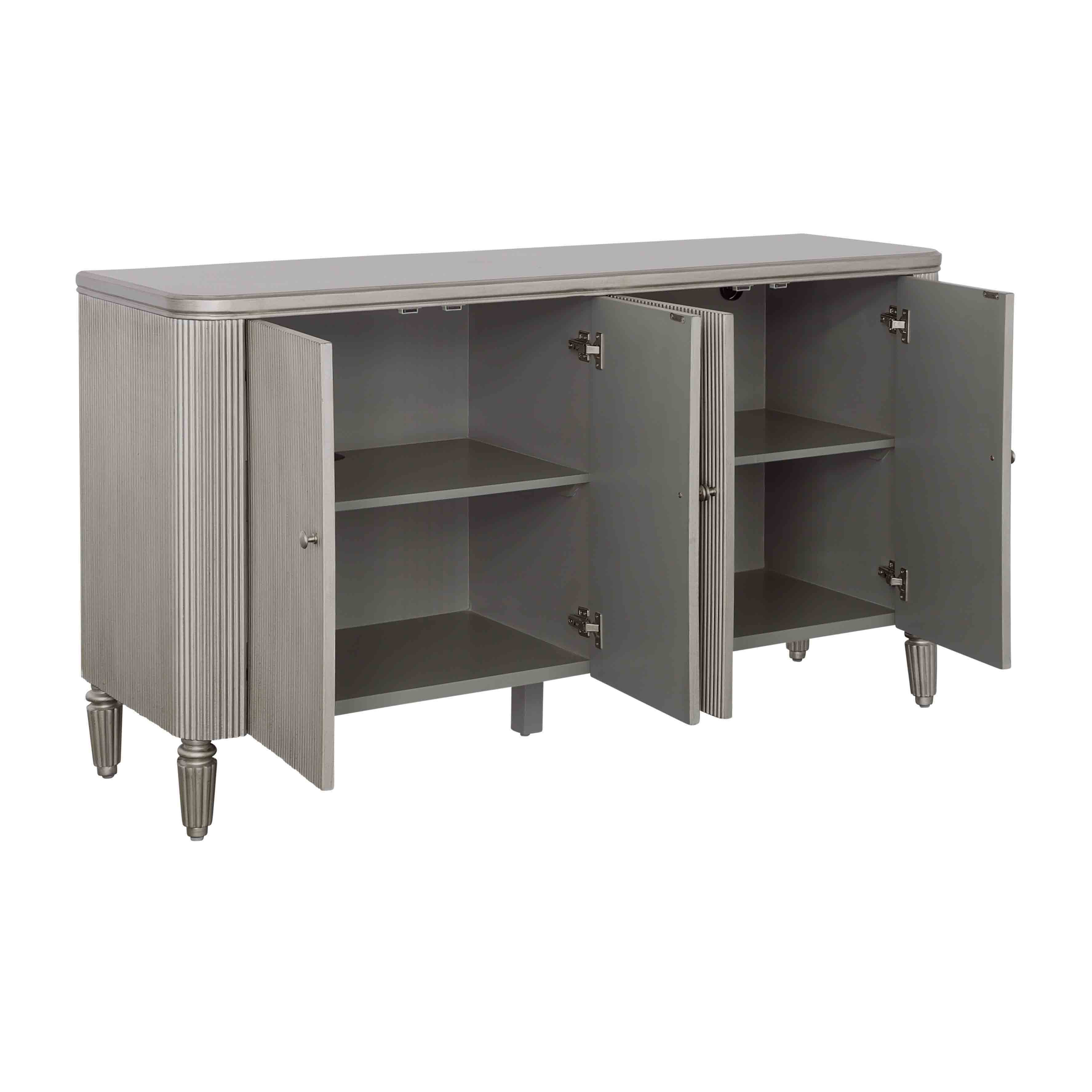 Charming - Four Door Credenza - Charming Champagne - Premium Credenzas from Coast2Coast Home - Just $3712.50! Shop now at brett interiors