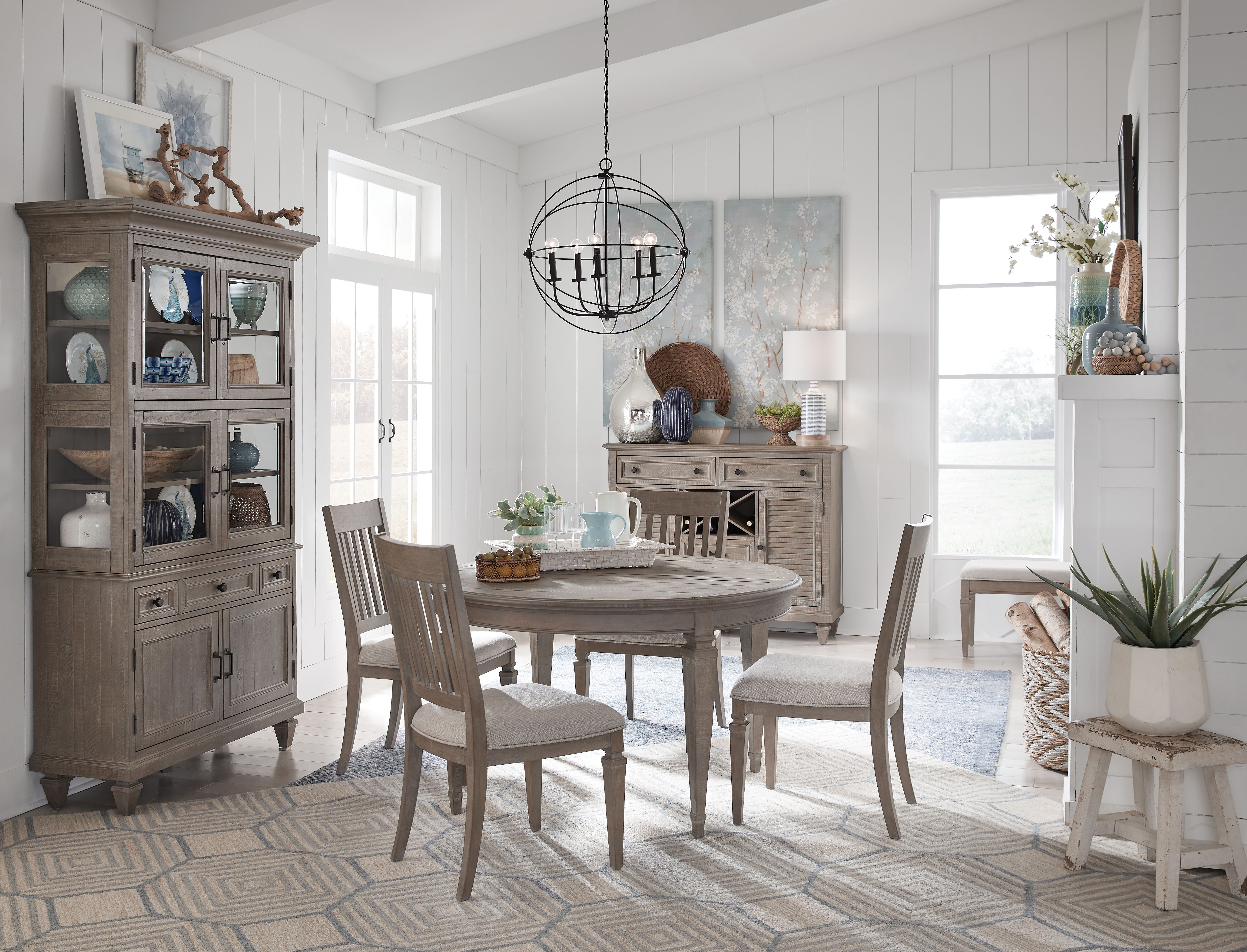 Lancaster - Round Dining Table - Dovetail Grey - Premium Dining Tables from Magnussen Furniture - Just $1259! Shop now at brett interiors