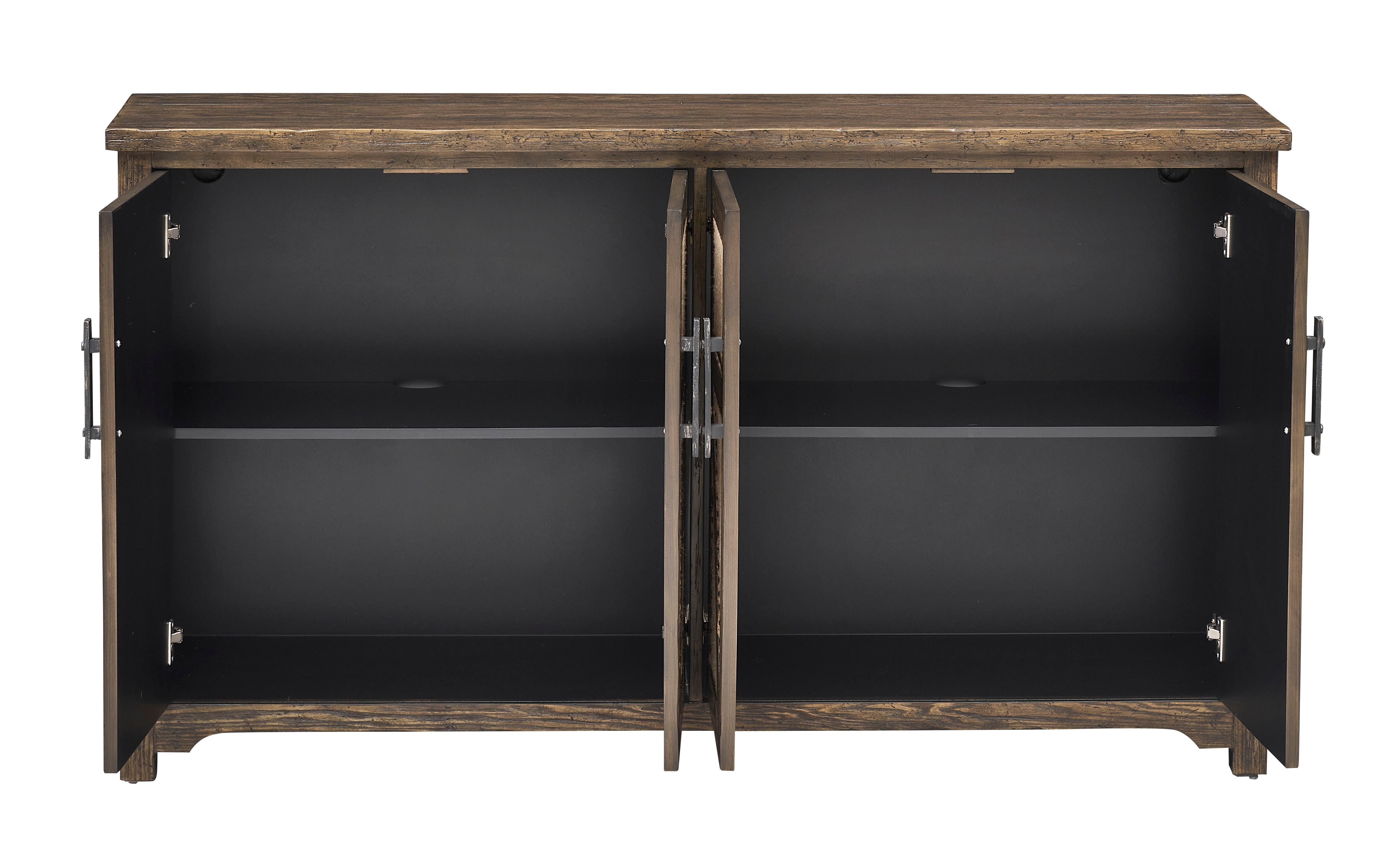 Rochport - Four Door Credenza - Brown / Taupe - Premium Credenzas from Coast2Coast Home - Just $3712.50! Shop now at brett interiors