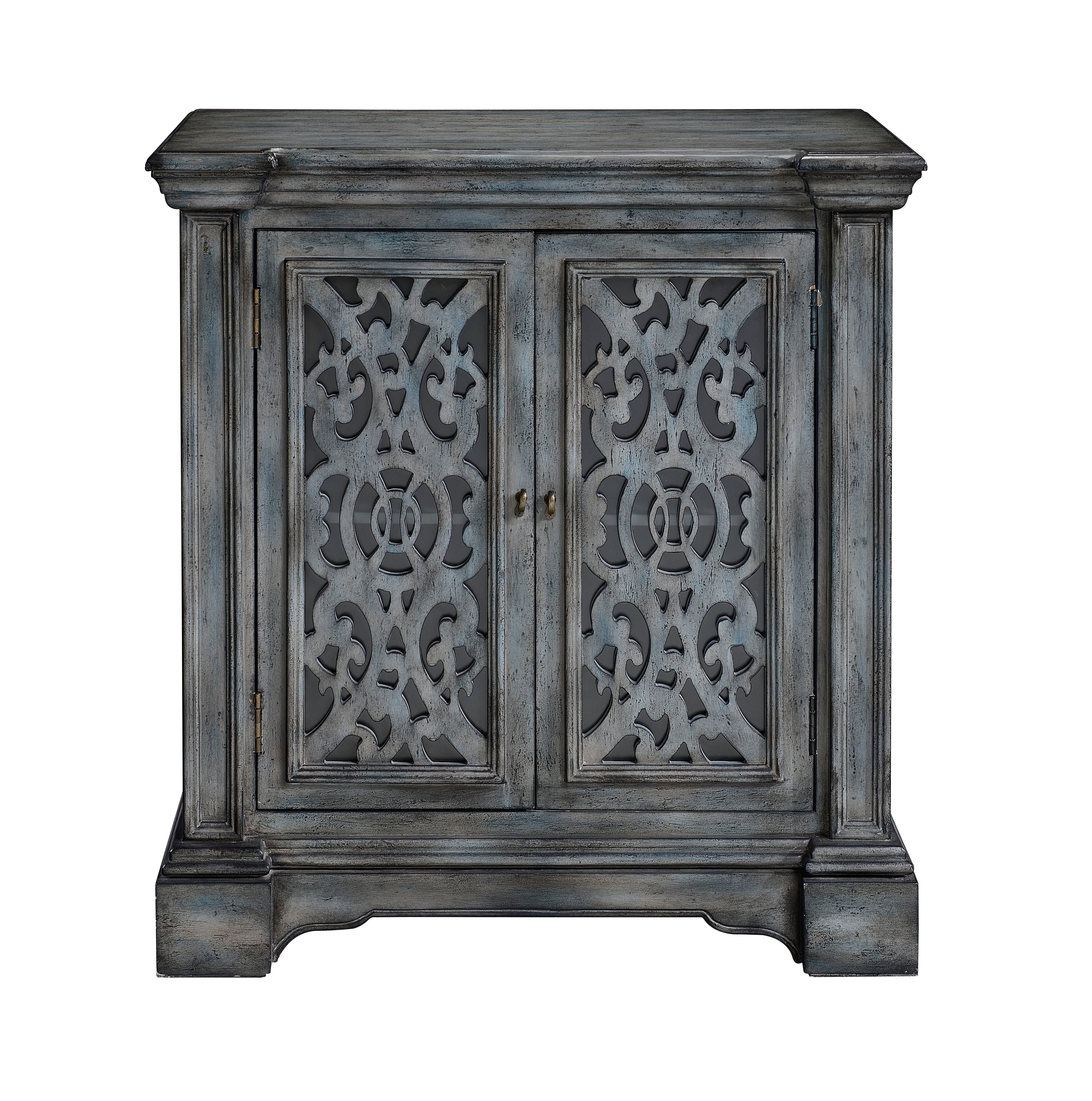 Harriet - Two Door Cabinet - Midvale Texture Gray Blue - Premium Accent Cabinets from Coast2Coast Home - Just $2062.50! Shop now at brett interiors