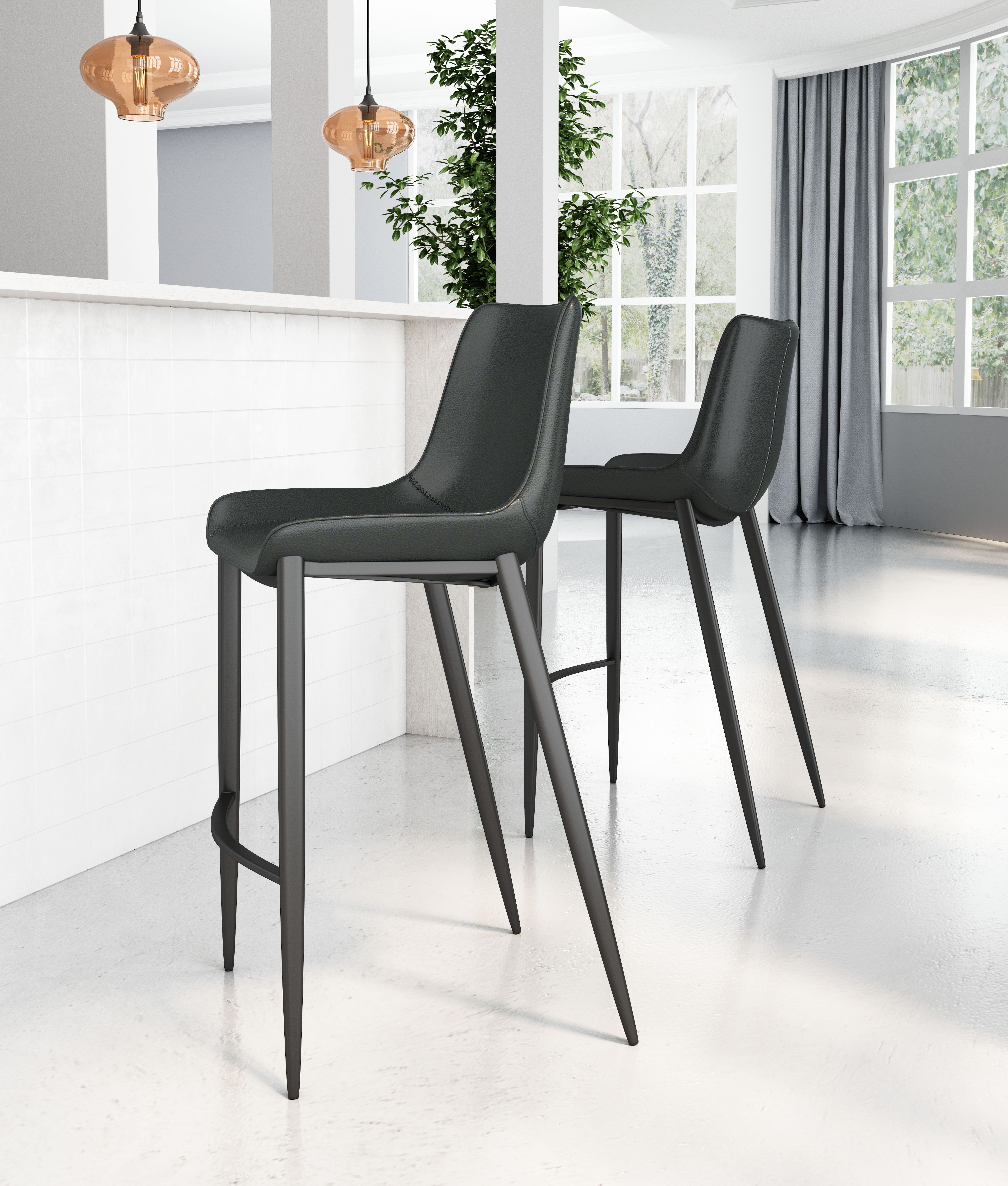 Magnus - Bar Stool (Set of 2) - Premium Chair Sets from Zuo Modern - Just $1600! Shop now at brett interiors