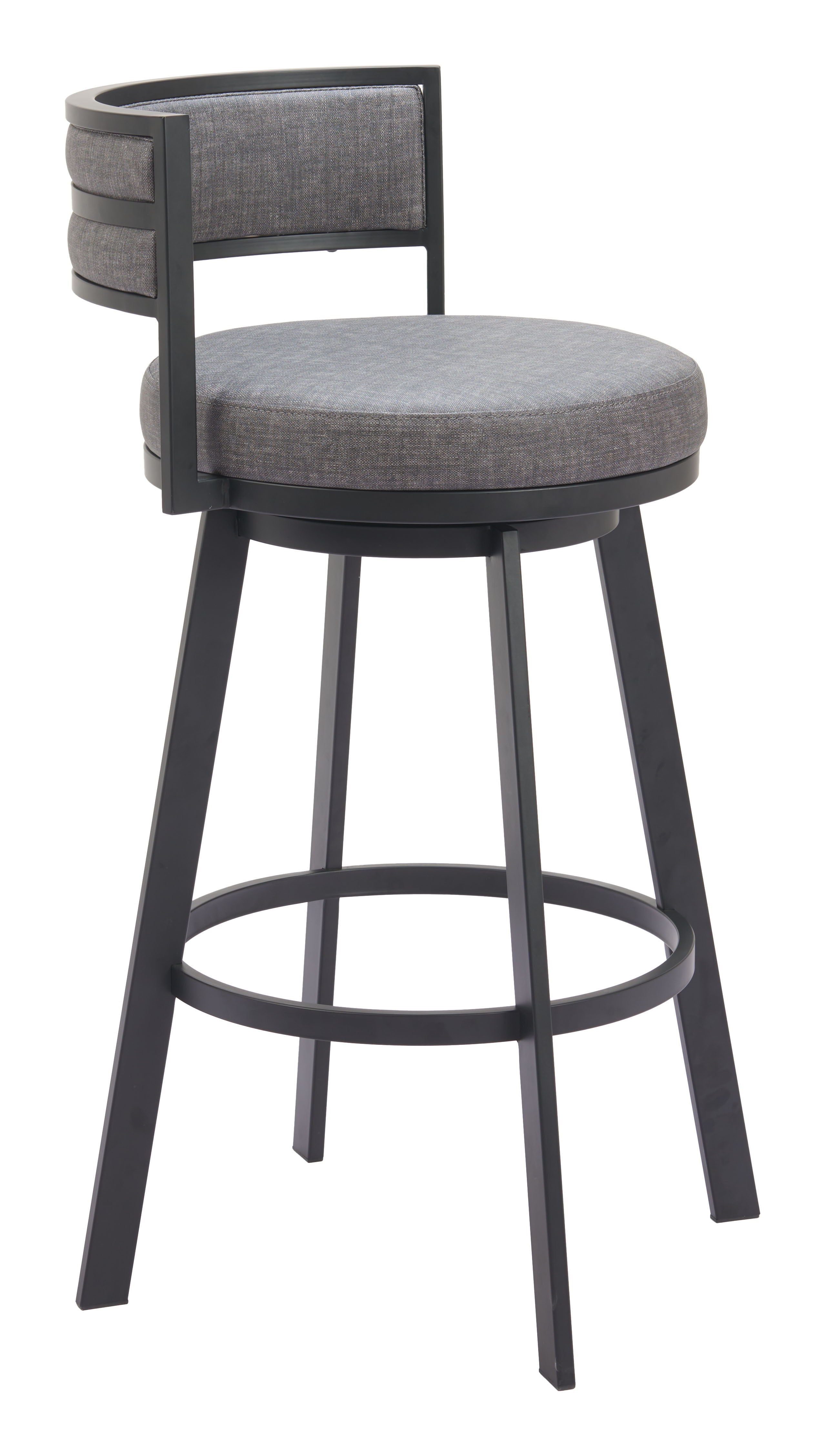 Gimsby - Swivel Barstool - Gray - Premium Bar Height (28"-30") from Zuo Modern - Just $925! Shop now at brett interiors