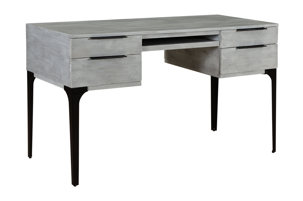 Archer - Four Drawer Writing Desk - Gravity Gray - Premium Writing Desks from Coast2Coast Home - Just $3135! Shop now at brett interiors