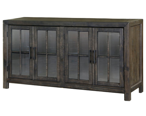 Bellamy - Buffet Curio - Peppercorn - Premium Buffets from Magnussen Furniture - Just $1497.50! Shop now at brett interiors