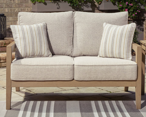 Hallow Creek - Driftwood - Loveseat With Cushion - Premium Loveseats from Signature Design by Ashley® - Just $1758.75! Shop now at brett interiors