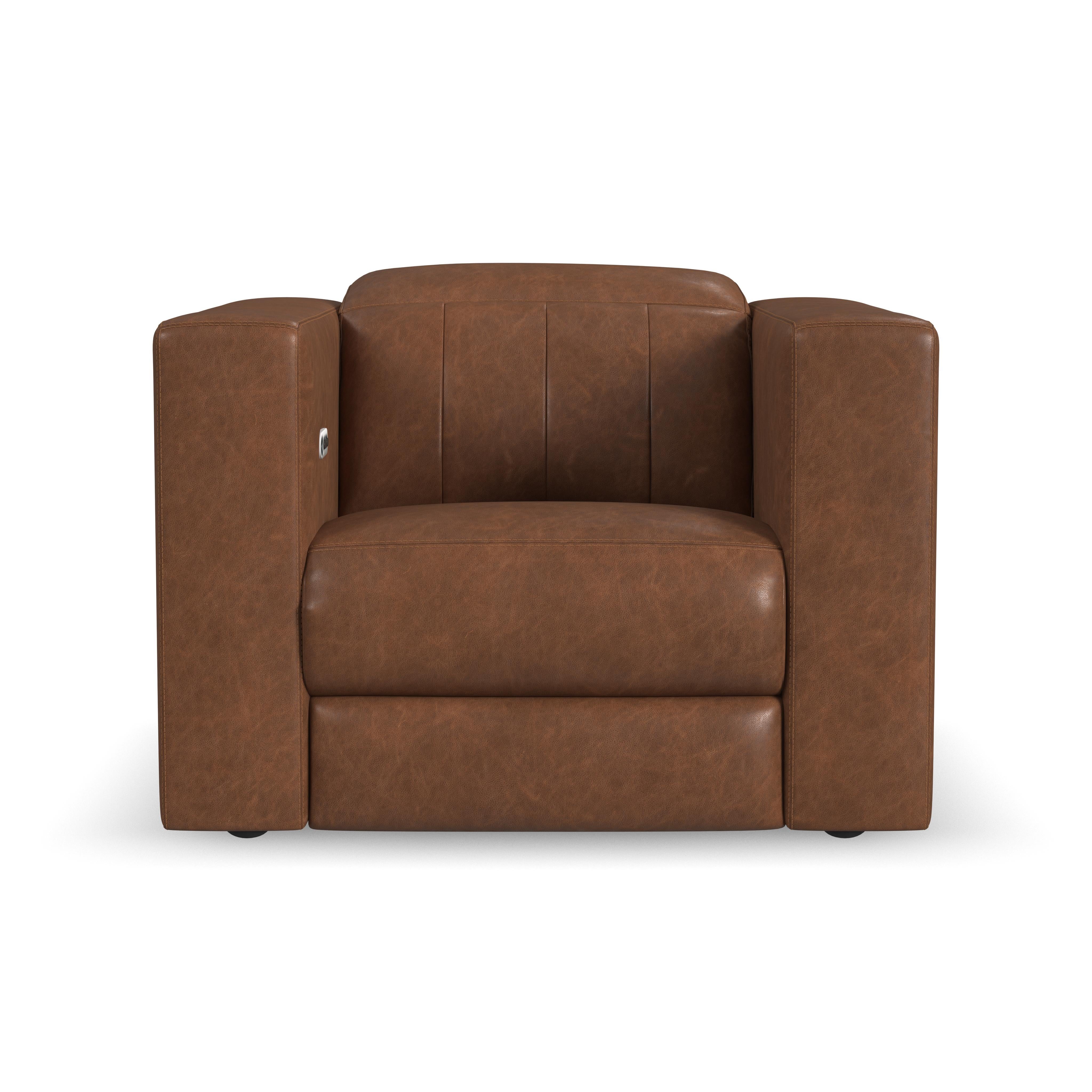 Austin - Power Recliner with Power Headrest - Dark Brown - Premium Reclining Chairs from Flexsteel - Just $2562.50! Shop now at brett interiors