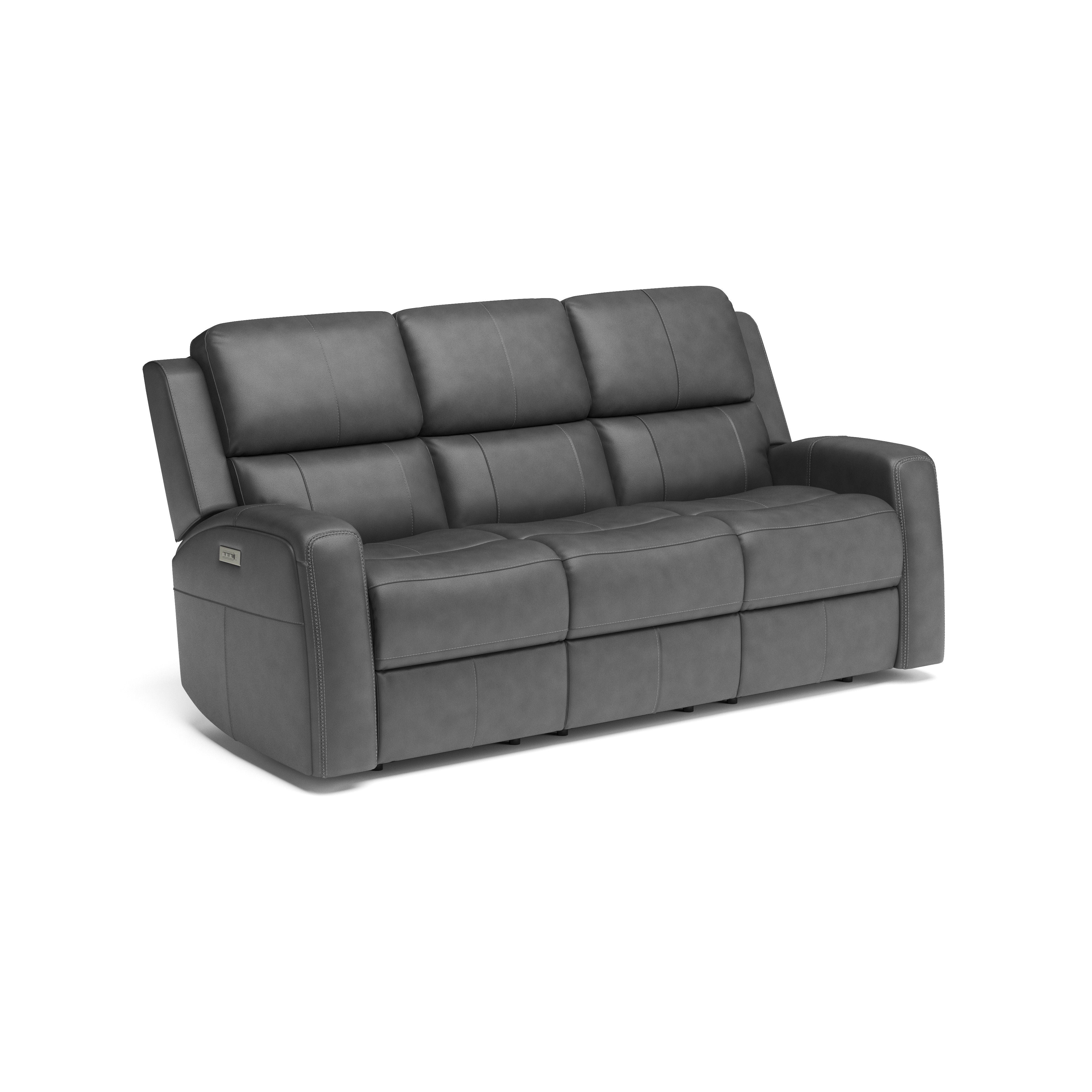 Linden - Power Reclining Sofa with Power Headrests & Lumbar - Premium Reclining Sofas from Flexsteel - Just $3562.50! Shop now at brett interiors