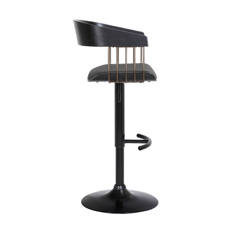 Larisa - Adjustable Wood Bar Stool - Premium Adjustable Height from Armen Living - Just $255! Shop now at brett interiors