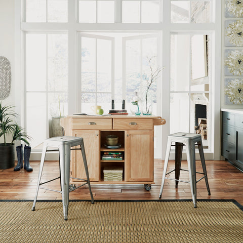 General Line - Kitchen Cart - Wood - Light Brown - 35" - Premium Islands & Carts from Homestyles - Just $1329.98! Shop now at brett interiors