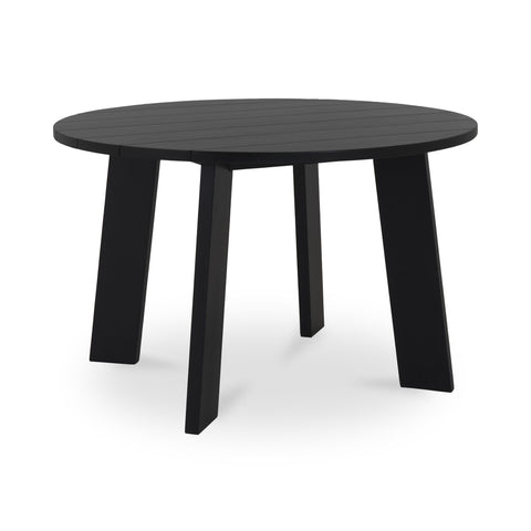 Delta - Round Outdoor Dining Table - Black - Premium Dining Tables from Moe's Home Collection - Just $3247.50! Shop now at brett interiors