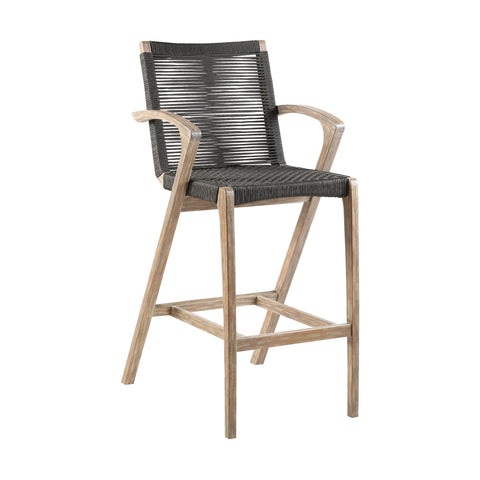 Brielle - Outdoor Rope Counter And Bar Height Stool - Premium Bar Height (28"-30") from Armen Living - Just $607.50! Shop now at brett interiors