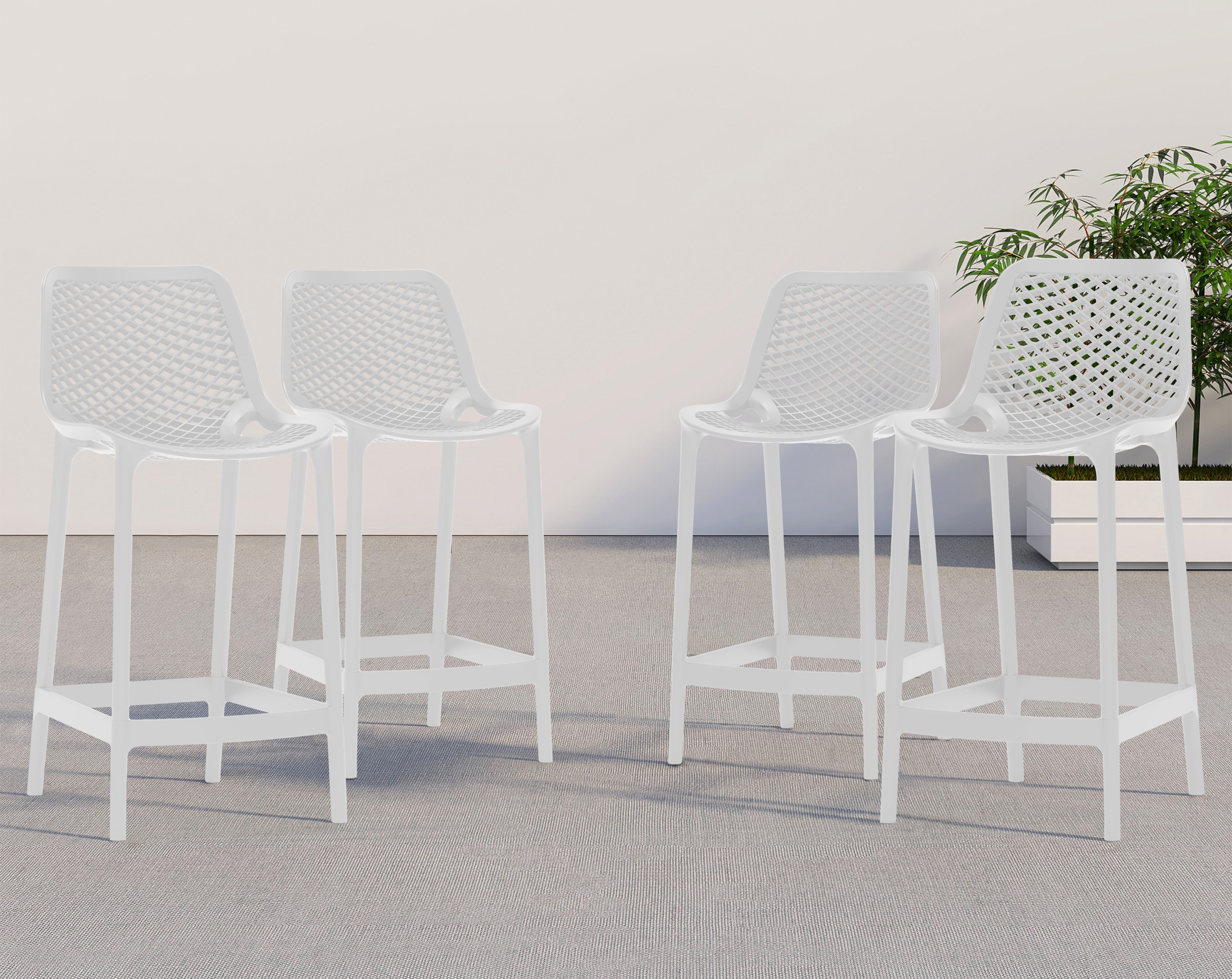 Mykonos - Outdoor Patio Stool Set - Premium Stool Sets from Meridian Furniture - Just $750! Shop now at brett interiors