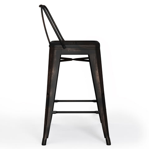 Rayne - 24" Metal Counter Height Stool (Set of 2) - Premium Stool Sets from Simpli Home - Just $149! Shop now at brett interiors