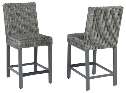 Palazzo - Gray - Tall Barstool (Set of 2) - Premium Stool Sets from Signature Design by Ashley® - Just $952.88! Shop now at brett interiors