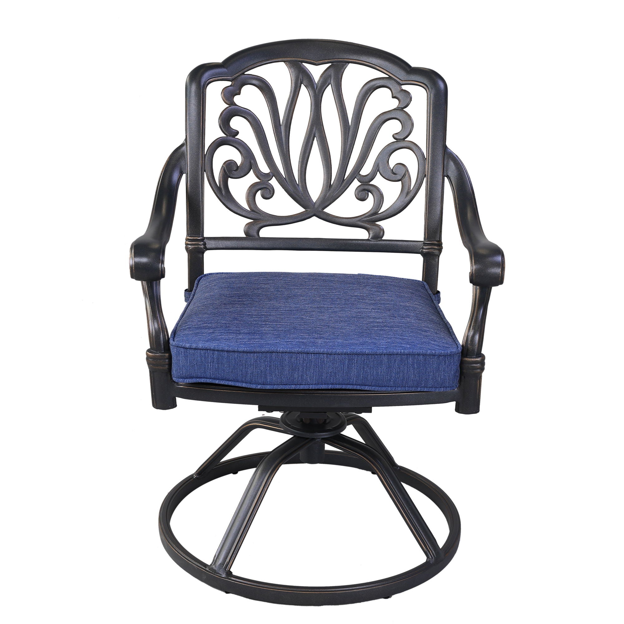 Patio Outdoor Aluminum Dining Swivel Rocker Chairs With Cushion (Set of 2) - Premium Chair Sets from Gather Craft - Just $763! Shop now at brett interiors