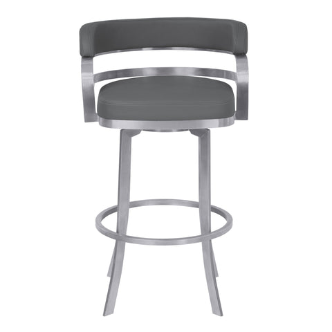 Prinz - Steel Bar Stool - Premium Counter Height (24"-27") from Armen Living - Just $450! Shop now at brett interiors