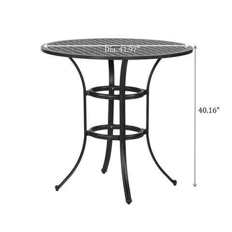 Round Metal Bar Table - Premium Bar Tables from Gather Craft - Just $542! Shop now at brett interiors