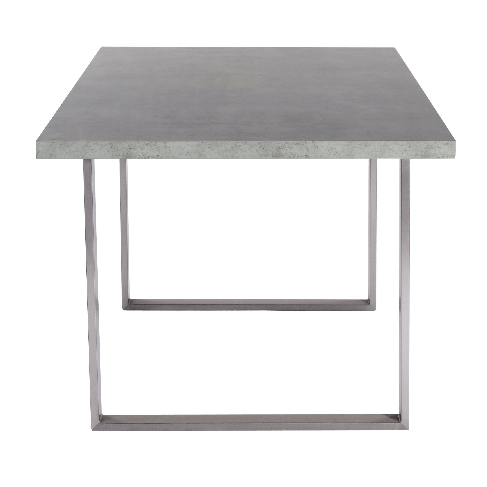 Fenton - Dining Table - Brushed Steel - Premium Dining Tables from Armen Living - Just $697.50! Shop now at brett interiors