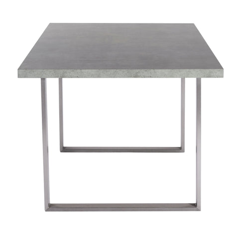 Fenton - Dining Table - Brushed Steel - Premium Dining Tables from Armen Living - Just $697.50! Shop now at brett interiors