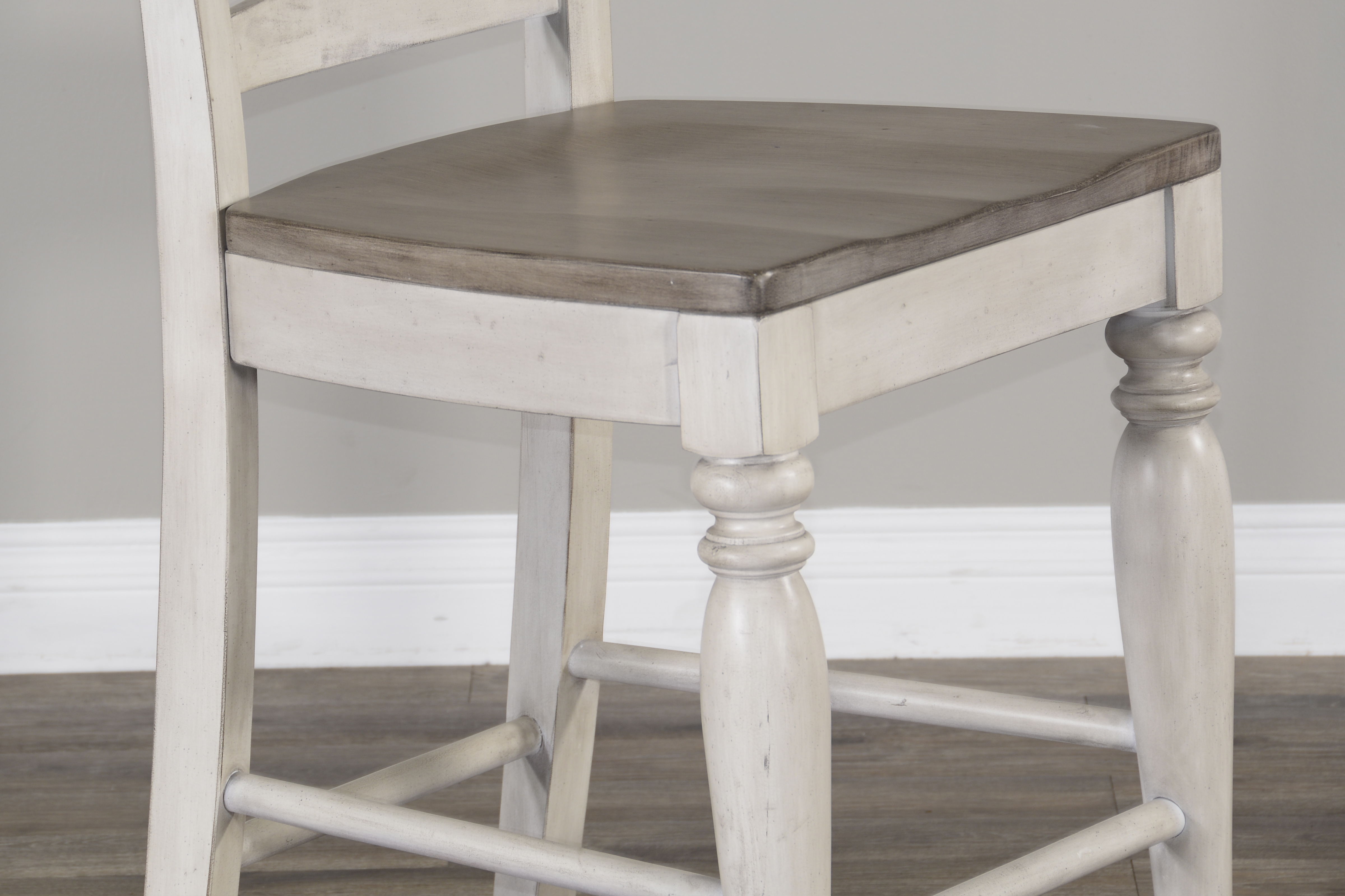 Westwood Village - Barstool - Beige / White - Premium Bar Height (28"-30") from Sunny Designs - Just $202! Shop now at brett interiors