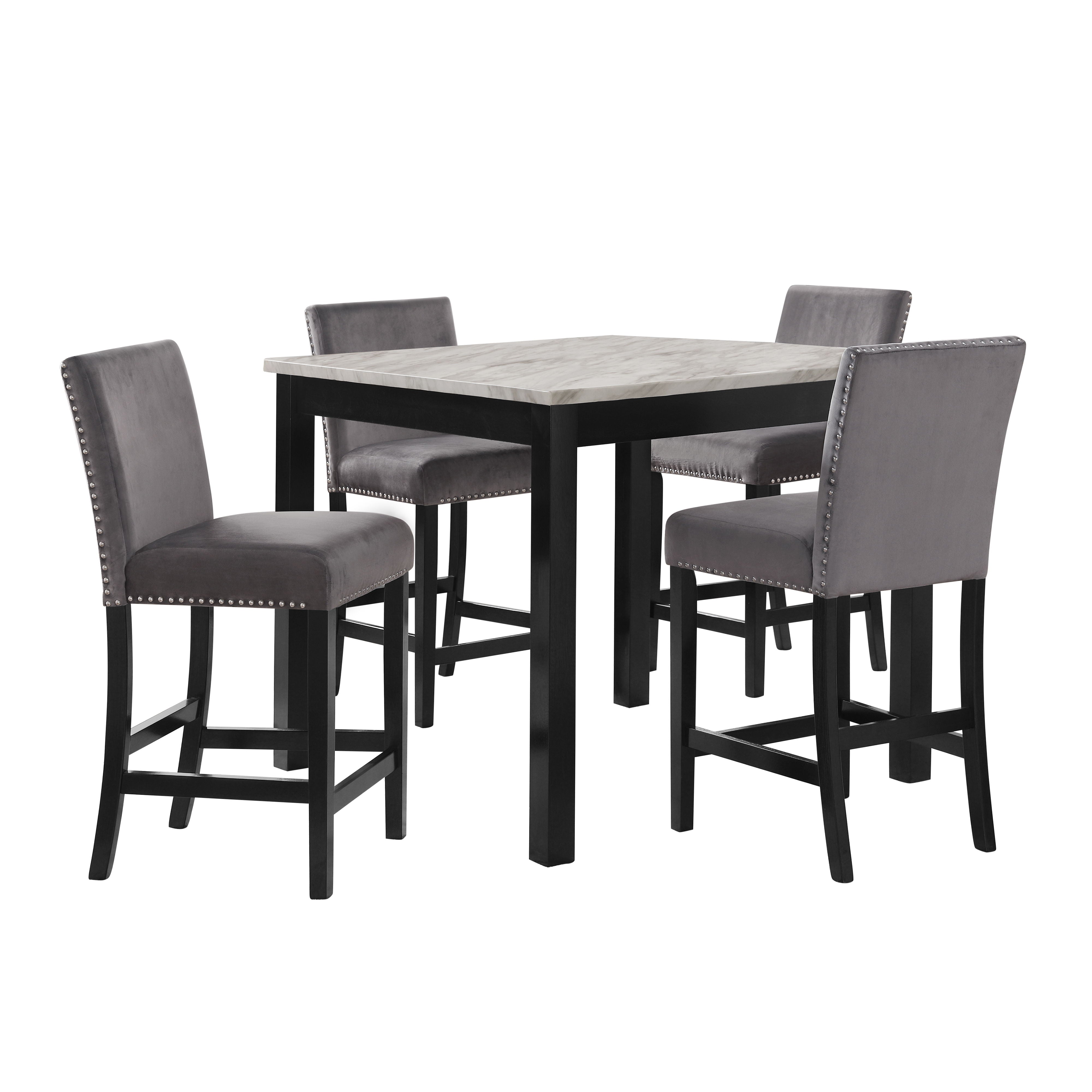 Celeste - Counter Table & 4 Chairs - Premium 5 Piece Dining Room Sets from New Classic - Just $747.50! Shop now at brett interiors