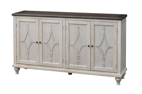 St. Claire - Four Door Credenza - Cream - Premium Credenzas from Coast2Coast Home - Just $4125! Shop now at brett interiors