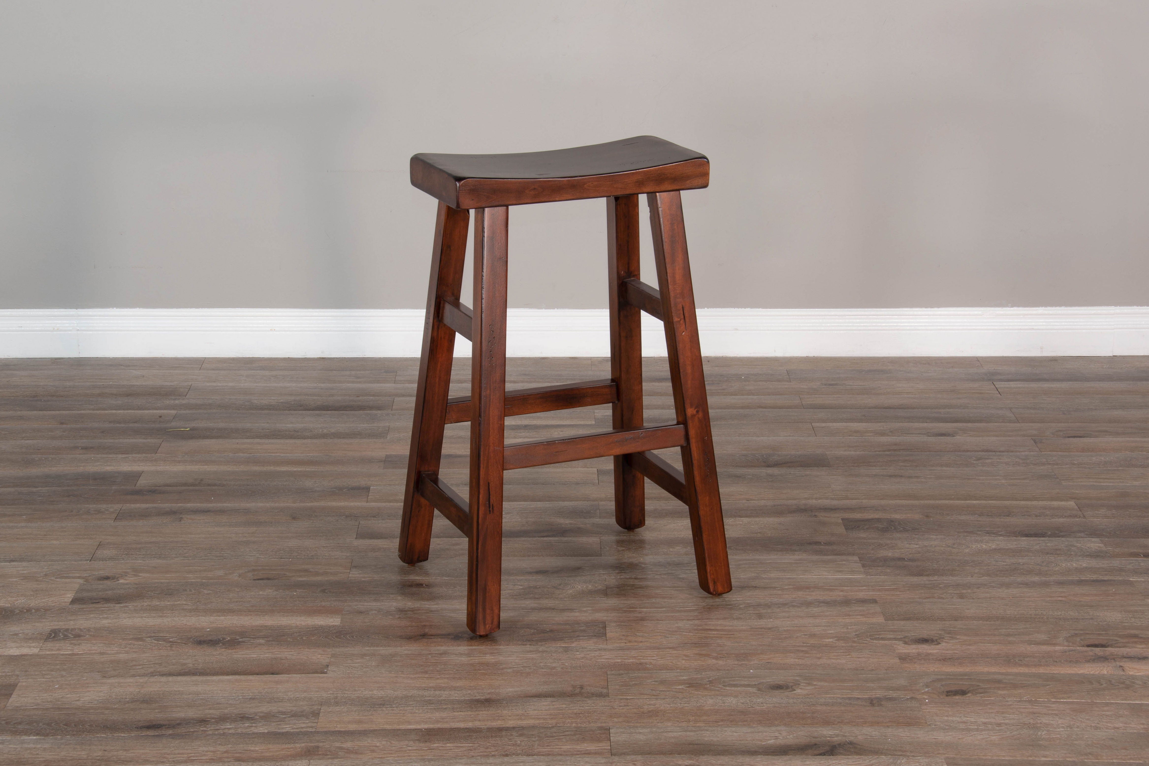 Santa Fe - Saddle Seat Stool With Wood Seat - Premium Counter Height (24"-27") from Sunny Designs - Just $112! Shop now at brett interiors