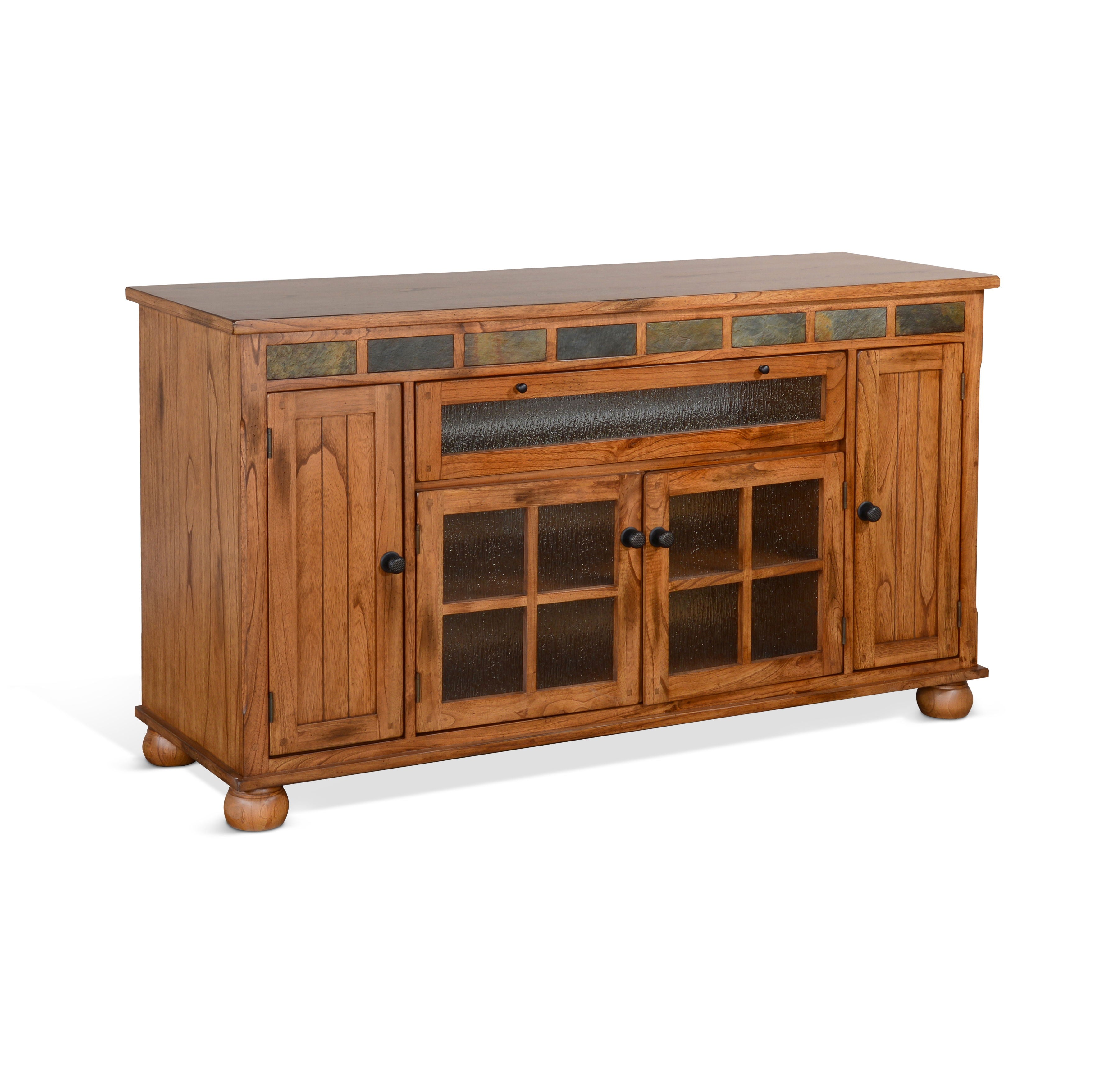 Sedona - Counter Height TV Console - Light Brown - Premium TV Stands from Sunny Designs - Just $1307! Shop now at brett interiors