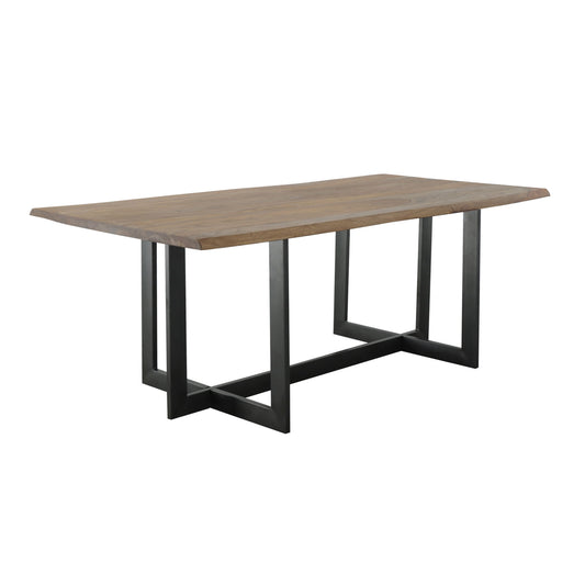 Brownstone Trace - Dining Table - Nut Brown / Gunmetal - Premium Dining Tables from Coast2Coast Home - Just $4125! Shop now at brett interiors