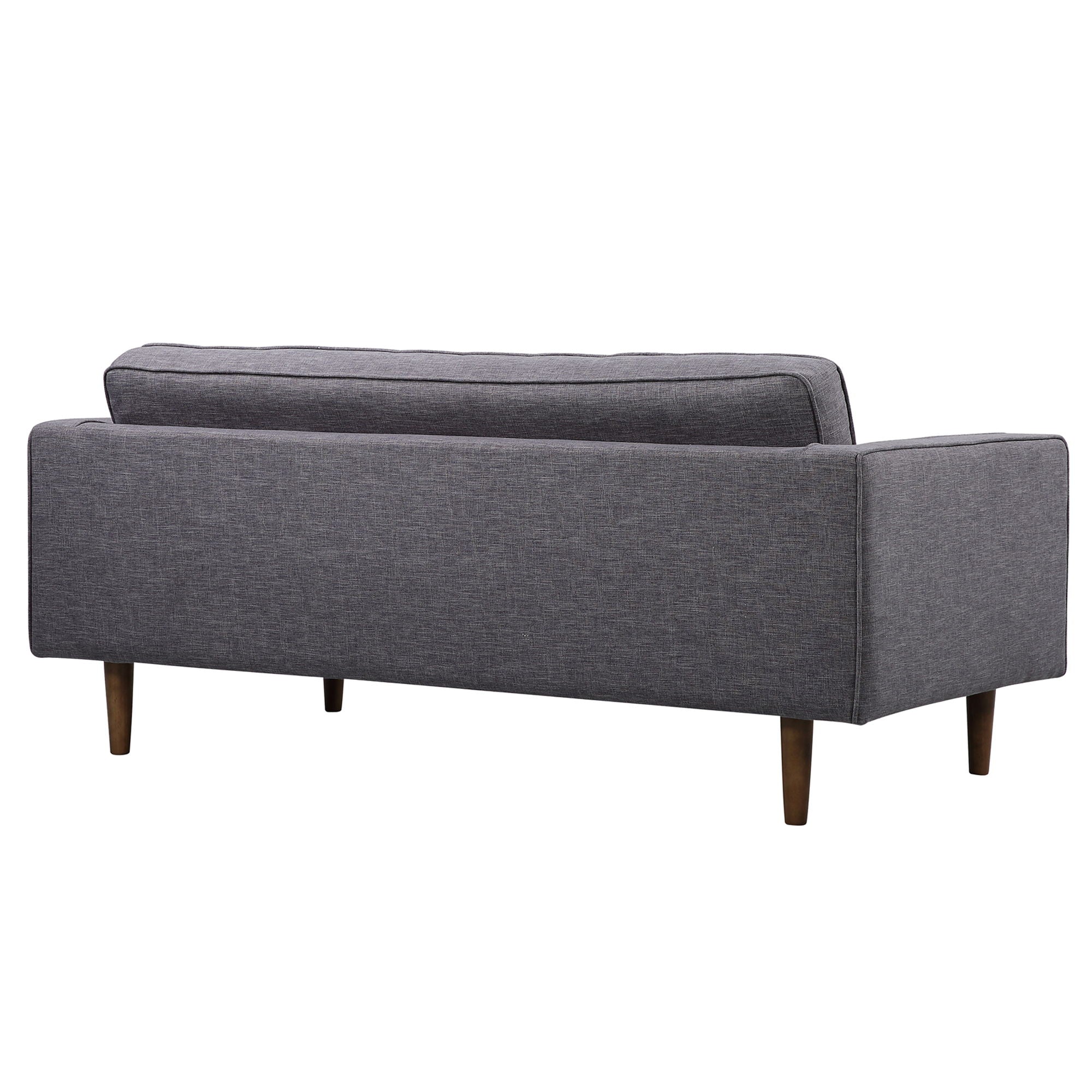 Element - Mid-Century Modern Loveseat - Dark Gray / Walnut - Premium Stationary Loveseats from Armen Living - Just $1165! Shop now at brett interiors