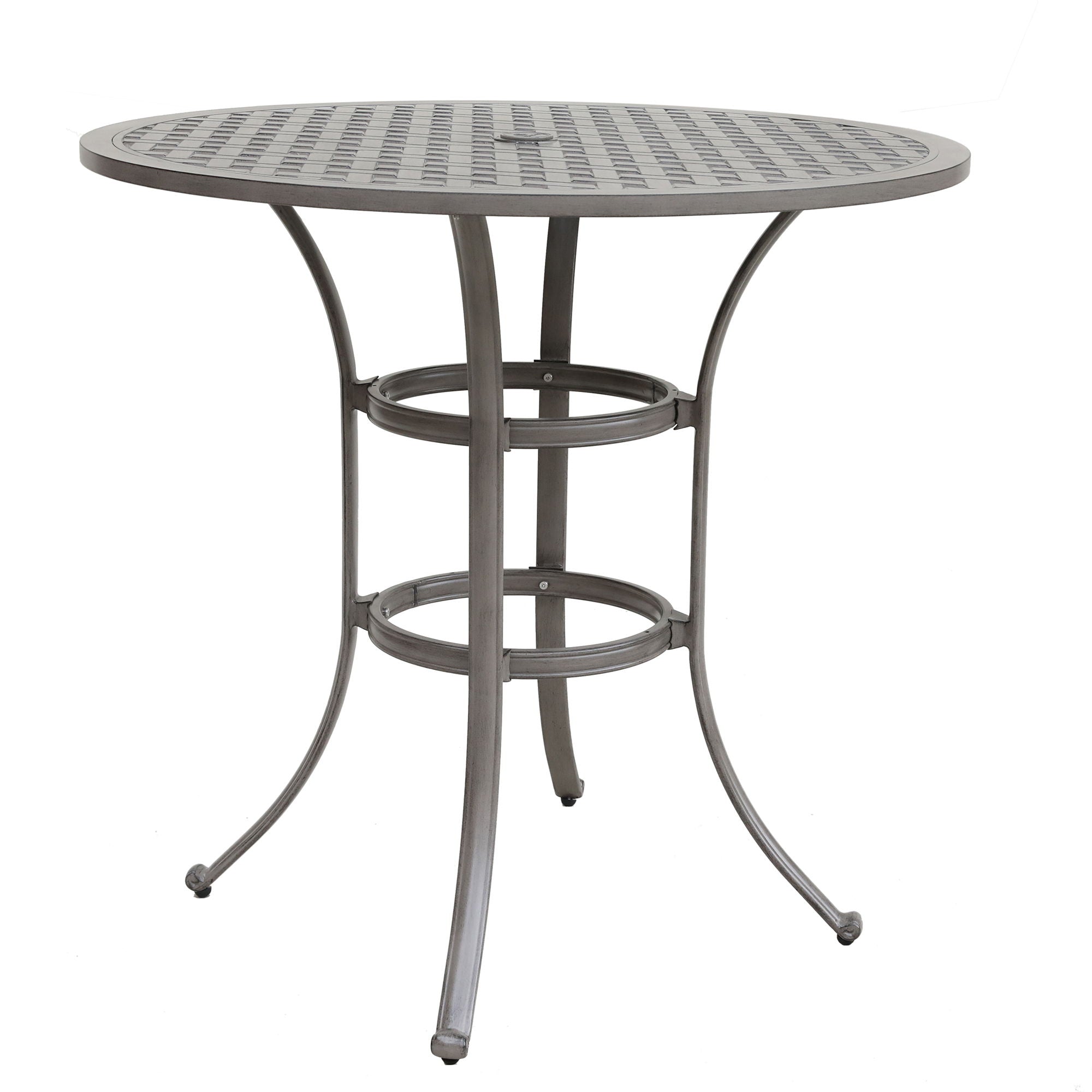 42" Cast Aluminum Round Bar Table - Gray - Premium Bar Tables from Gather Craft - Just $704! Shop now at brett interiors