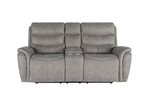 Kamari - Reclining Console Loveseat - Premium Reclining Loveseats from New Classic - Just $1072.50! Shop now at brett interiors