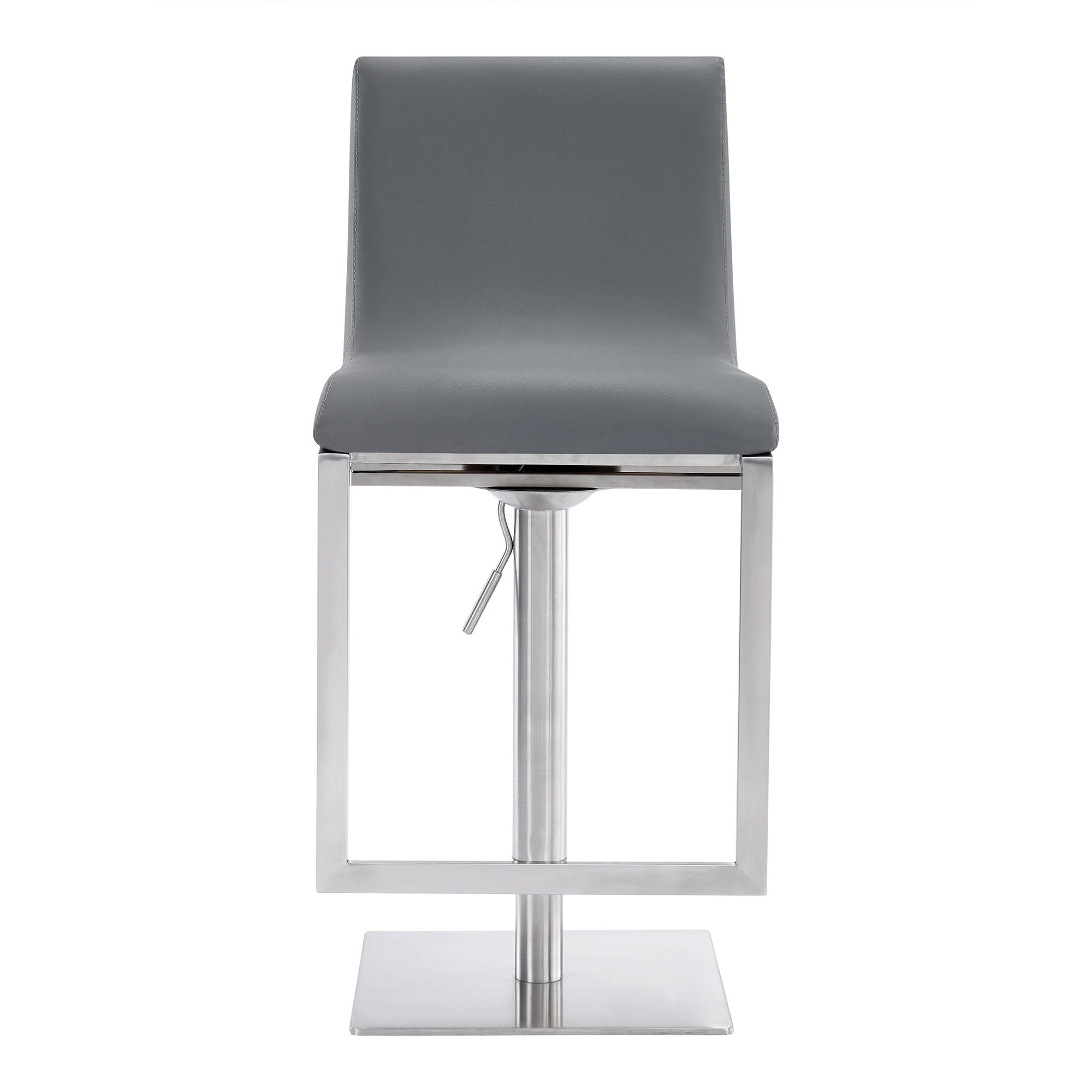 Victory - Contemporary Swivel Barstool - Brushed / Gray - Premium Bar Height (28"-30") from Armen Living - Just $395! Shop now at brett interiors