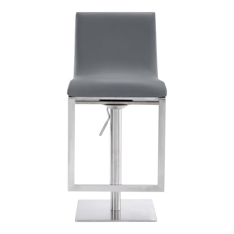 Victory - Contemporary Swivel Barstool - Brushed / Gray - Premium Bar Height (28"-30") from Armen Living - Just $395! Shop now at brett interiors