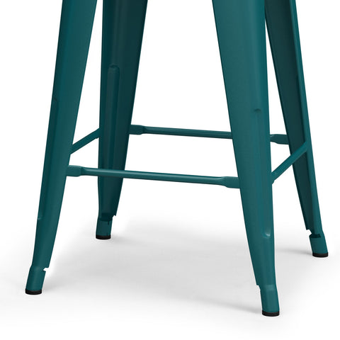 Rayne - 24" Metal Counter Height Stool (Set of 4) - Premium Stool Sets from Simpli Home - Just $254! Shop now at brett interiors