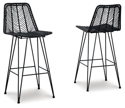 Angentree - Tall Barstool (Set of 2) - Premium Stool Sets from Signature Design by Ashley® - Just $508.20! Shop now at brett interiors