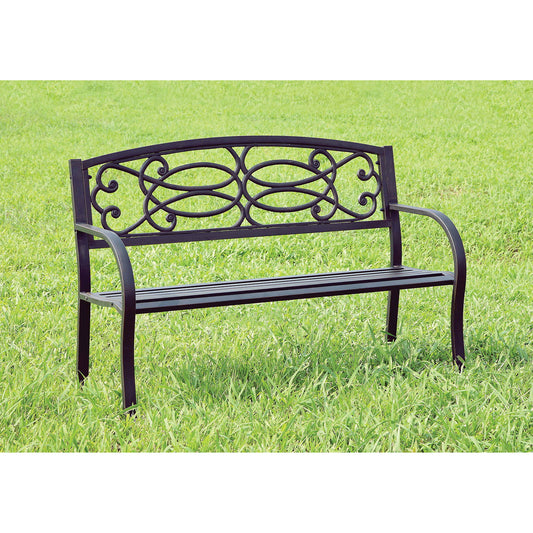 Potter - Patio Steel Bench - Black - Premium Benches from Furniture of America - Just $182.50! Shop now at brett interiors