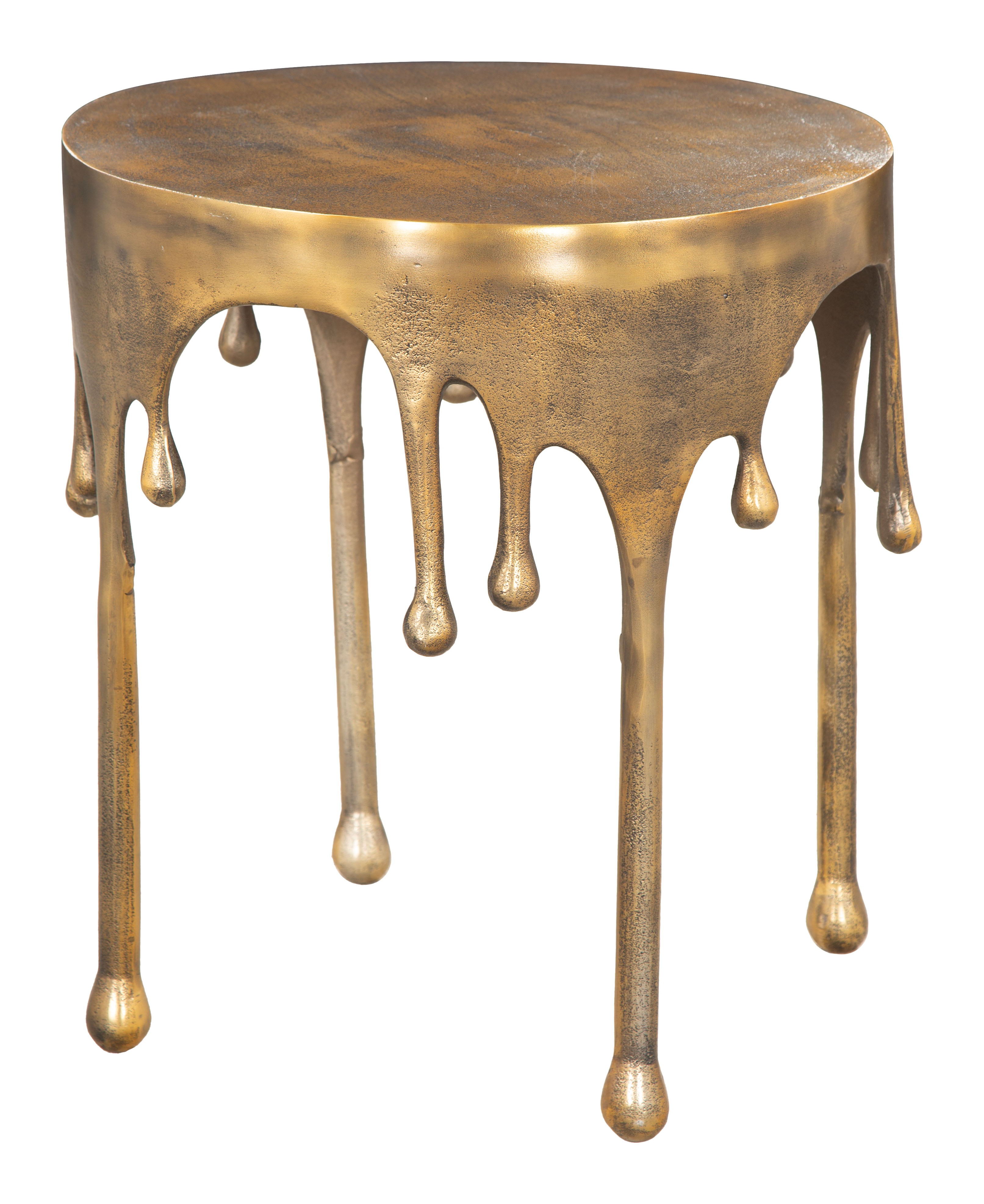 Drip - Side Table - Antique Brass - Premium Side Tables from Zuo Modern - Just $825! Shop now at brett interiors