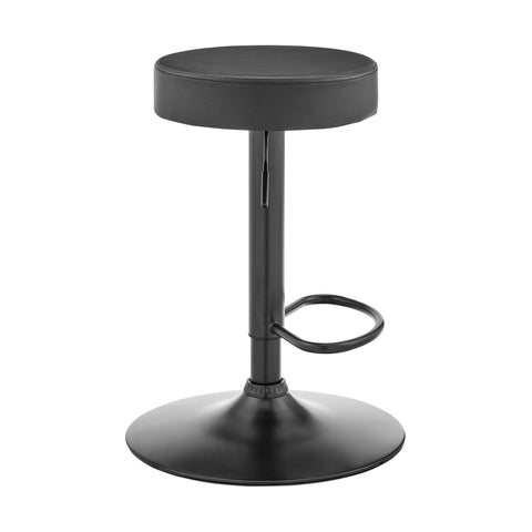 Dax - Backless Adjustable Height Bar Stool - Dark Gray - Premium Adjustable Height from Armen Living - Just $112.50! Shop now at brett interiors