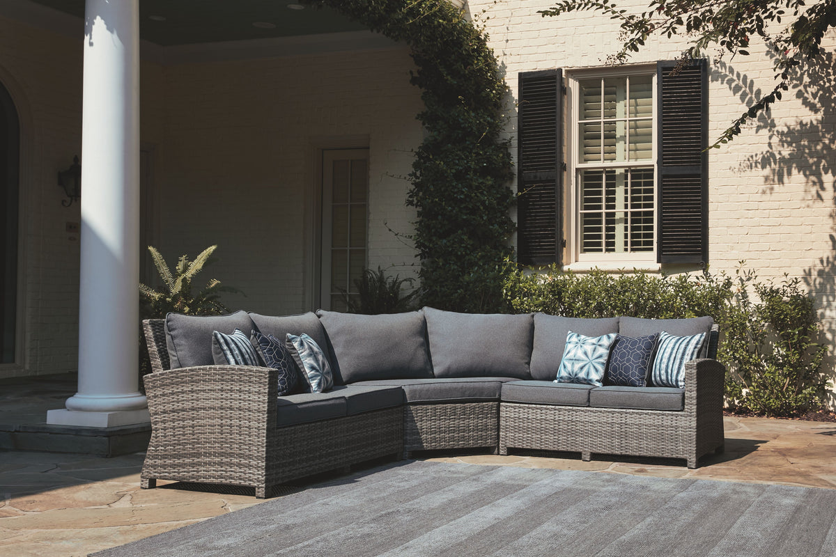 Salem Beach - Gray - 3 Pc. - Sectional Lounge - Premium Stationary Sectionals from Signature Design by Ashley® - Just $3029.38! Shop now at brett interiors