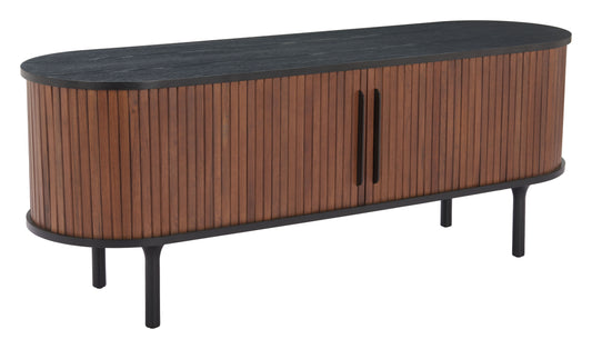 Koriana - Entertainment Stand - Black - Premium TV Stands from Zuo Modern - Just $2100! Shop now at brett interiors