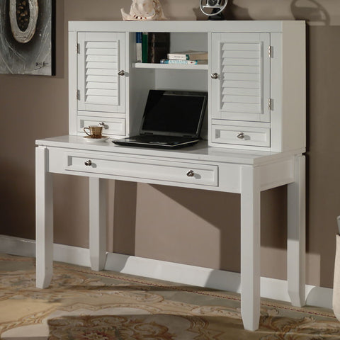 Boca - Desk With Hutch - Cottage White - Premium Writing Desks from Parker House - Just $822.50! Shop now at brett interiors