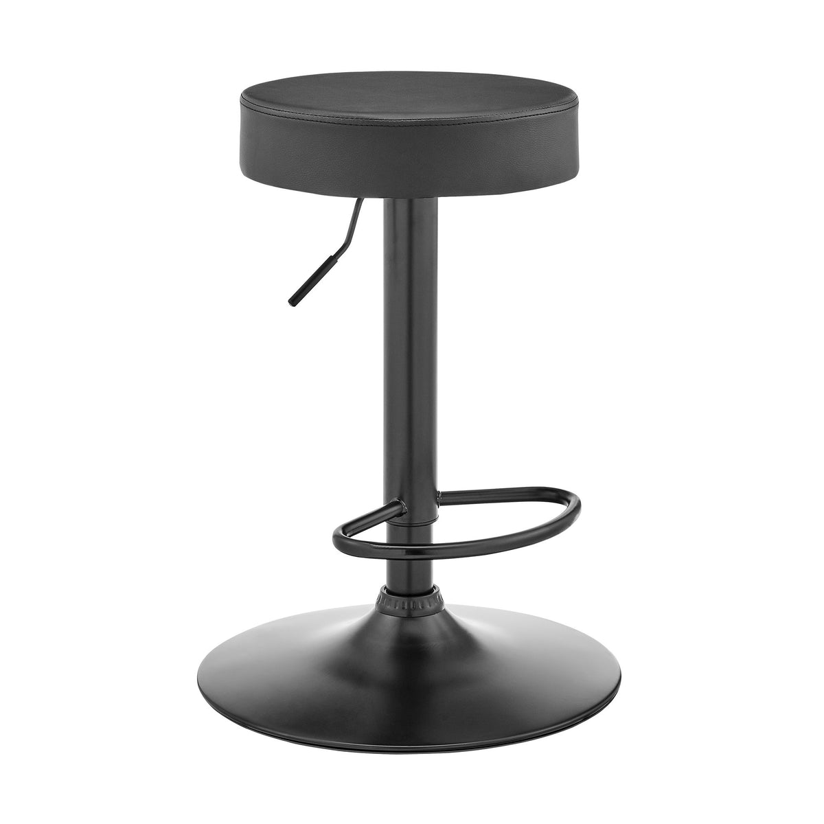 Dax - Backless Adjustable Height Bar Stool - Dark Gray - Premium Adjustable Height from Armen Living - Just $112.50! Shop now at brett interiors