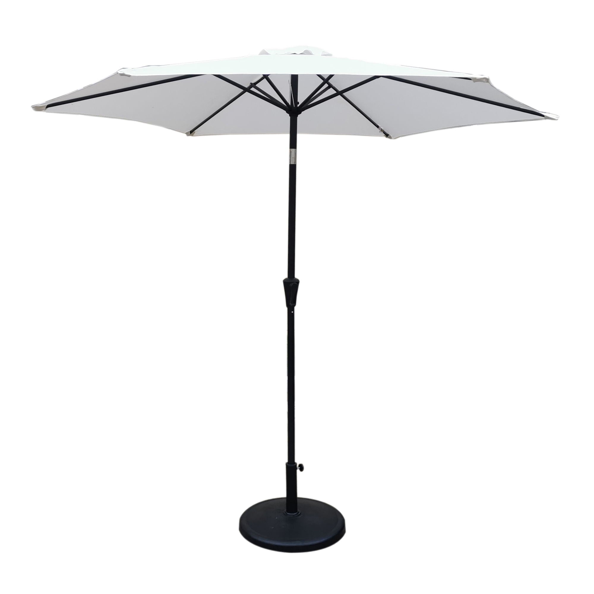 8.8' Outdoor Aluminum Patio Umbrella With 42 Pound Round Resin Umbrella Base - Premium Umbrellas & Canopies from Gather Craft - Just $213! Shop now at brett interiors