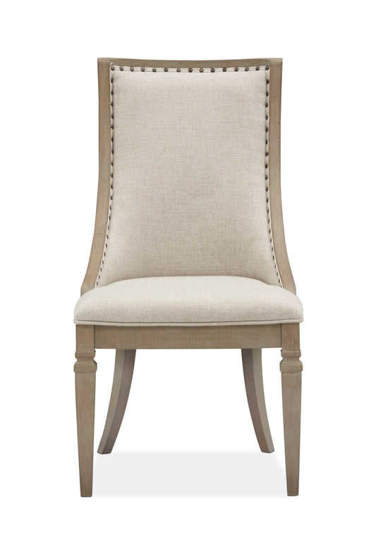 Lancaster - Dining Arm Chair With Upholstered Seat & Back (Set of 2) - Dovetail Grey - Premium Chair Sets from Magnussen Furniture - Just $820! Shop now at brett interiors