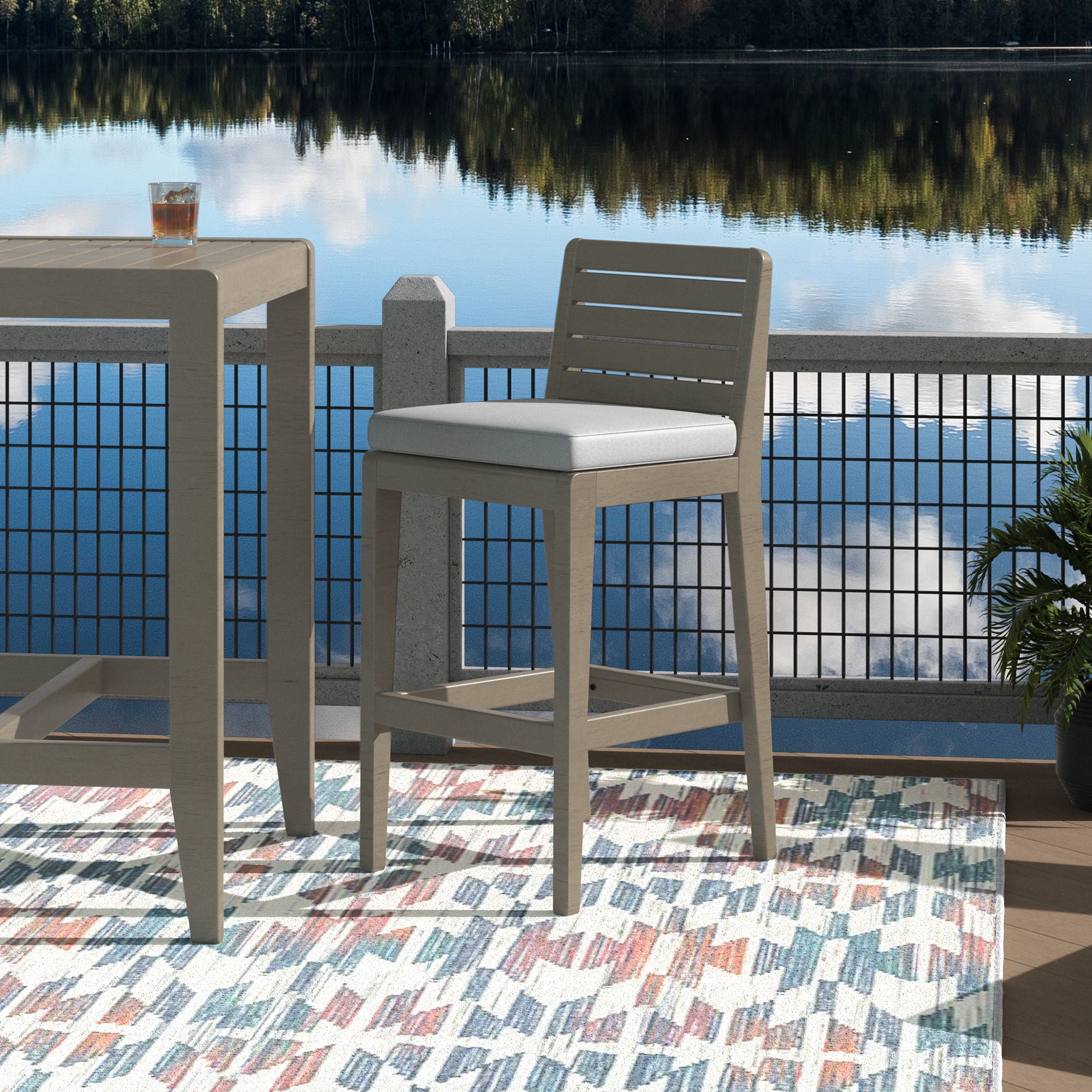 Sustain - Outdoor Barstool - Premium Bar Height (28"-30") from Homestyles - Just $699.98! Shop now at brett interiors