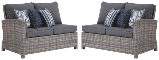 Salem - Gray - Raf / Laf Loveseat W/Cush (Set of 2) - Premium Loveseats from Ashley Furniture - Just $1957.50! Shop now at brett interiors