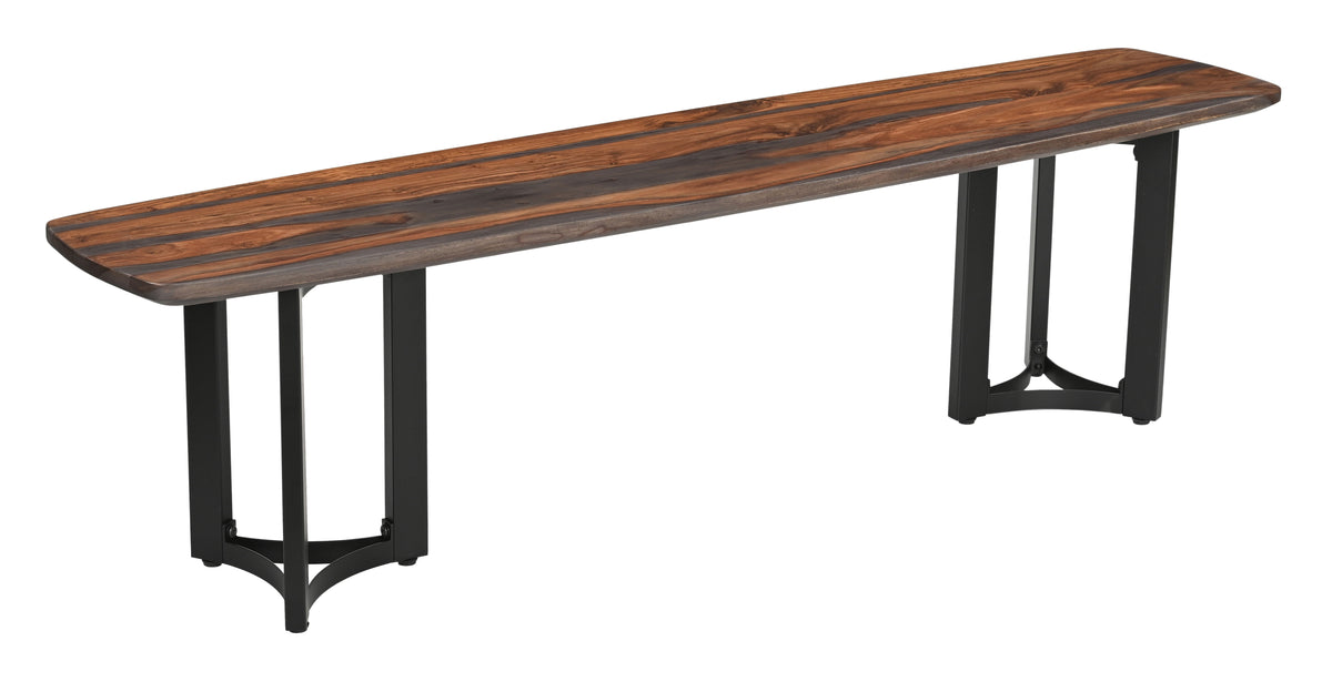 Halifax - Dining Bench - Graystone / Black Powdercoat - Premium Dining Benches from Coast2Coast Home - Just $1650! Shop now at brett interiors