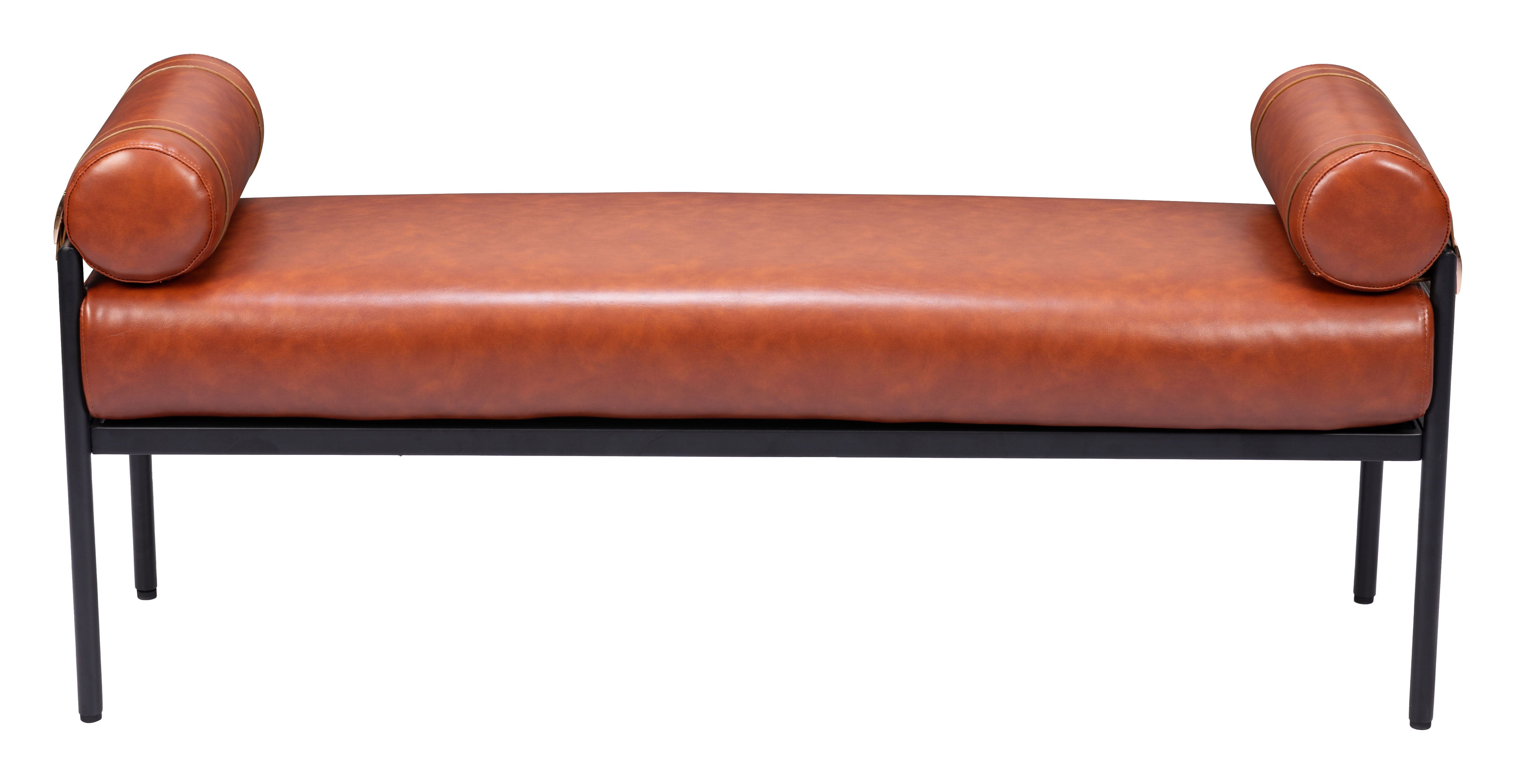 Barrow - Bench - Brown - Premium Upholstered Benches from Zuo Modern - Just $1100! Shop now at brett interiors